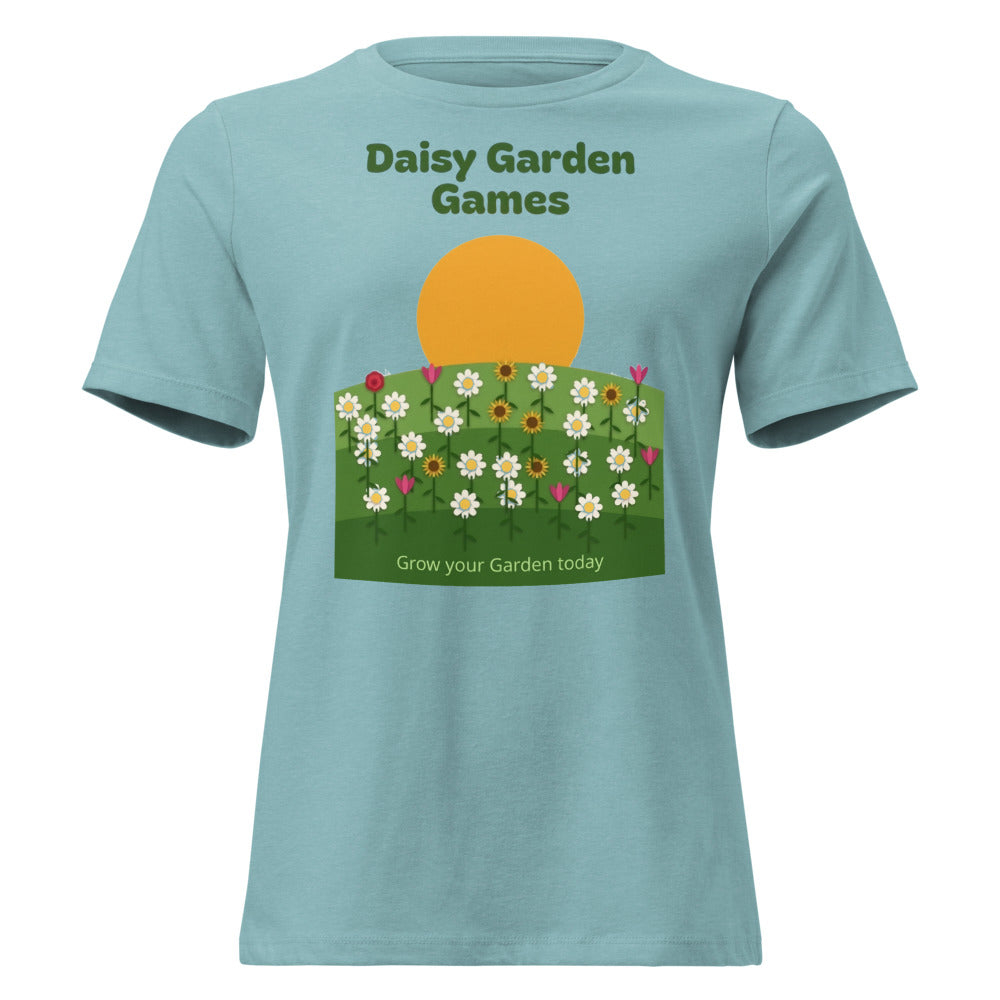 Daisy Garden Games Poster Tee — Women's Relaxed Fit