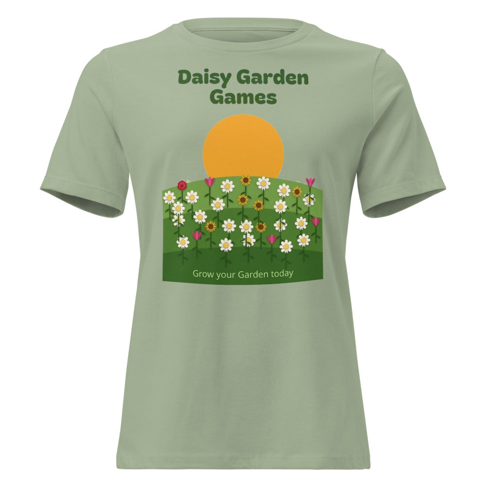 Daisy Garden Games Poster Tee — Women's Relaxed Fit