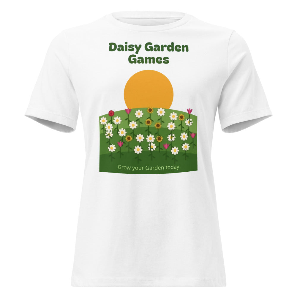 Daisy Garden Games Poster Tee — Women's Relaxed Fit
