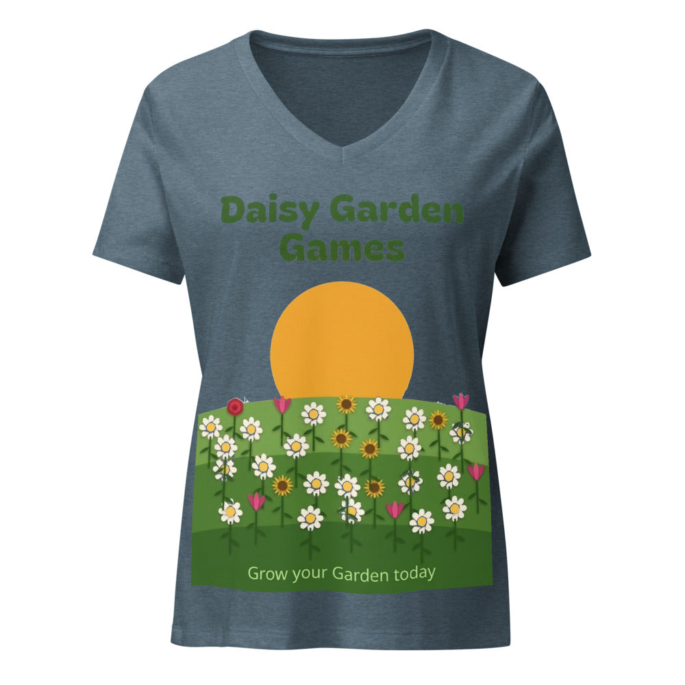 Daisy Garden Games Poster Tee — Women's V-Neck