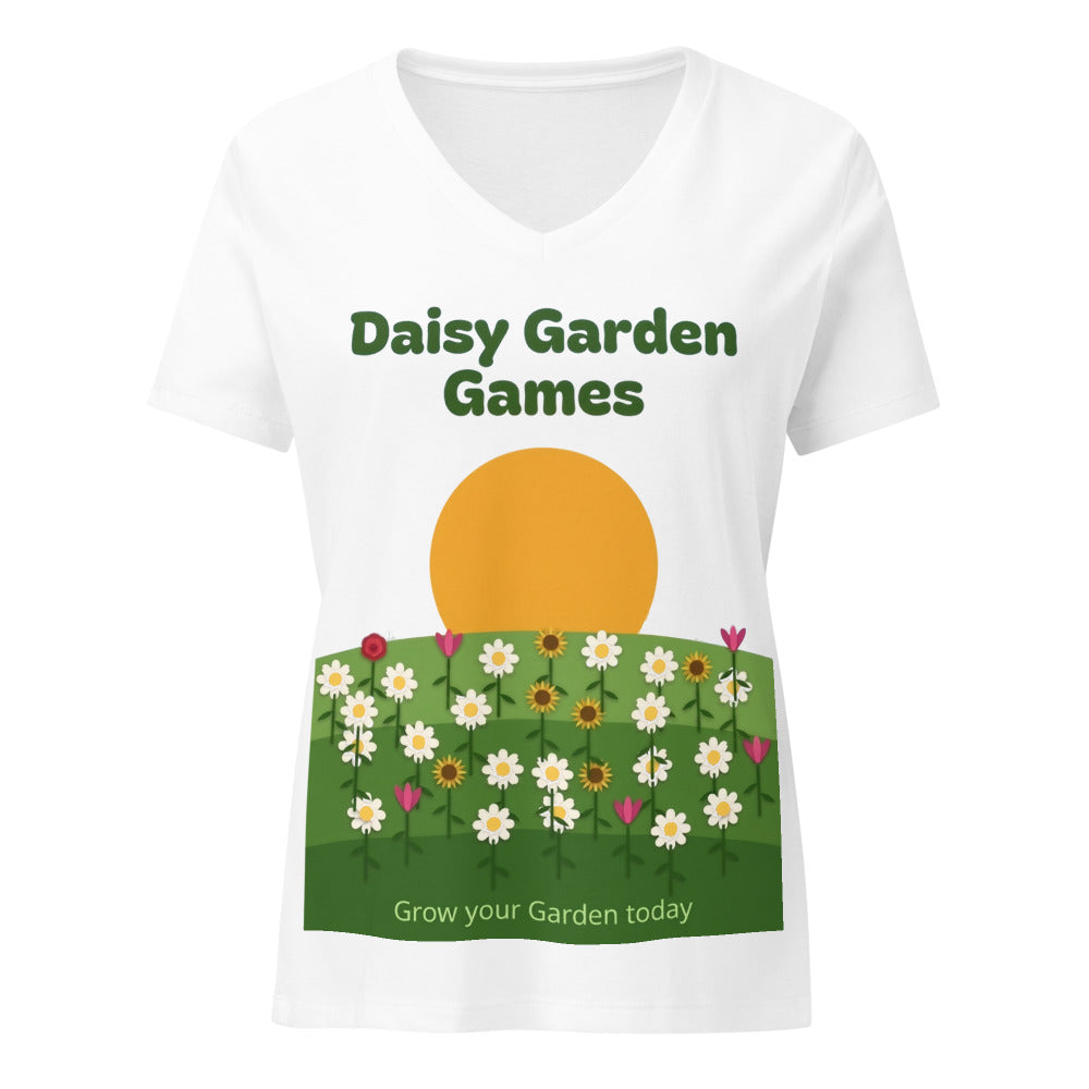 Daisy Garden Games Poster Tee — Women's V-Neck